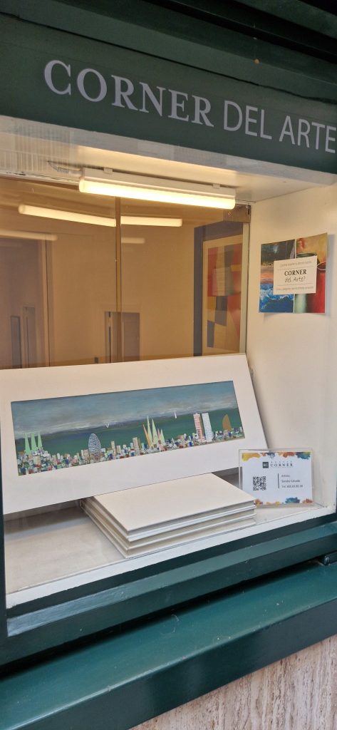 Exposició Corner de l'Art a Rustic Corner Barcelona amb obra de Sandra Calzado